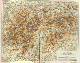 Karte von Tirol (1888)