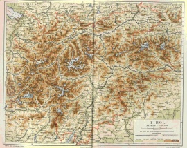 Karte von Tirol (1888)